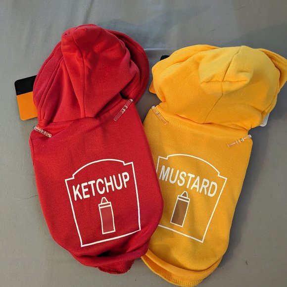 Target Other - Target Dog Halloween Costumes, set of Ketchup and Mustard for XS pups or cats